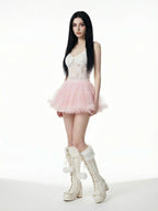 Sweetheart Fluffy Pompom Tall Boots
