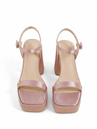 Exquisite French Retro Platform Pumps with Chunky Heels
