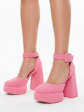 Dreamy Princess Pink High-Heel Platforms
