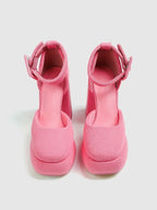 Dreamy Princess Pink High-Heel Platforms
