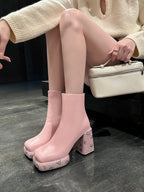 Sparkly Rhinestone Princess Platform Booties