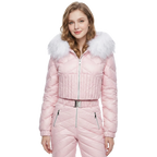 Blush Pink Quilted Two-Piece Ski Suit - Girlgeous