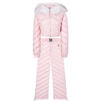Blush Pink Quilted Two-Piece Ski Suit - Girlgeous