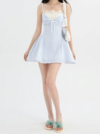 Seaside Dream Blue Striped Mini Dress
